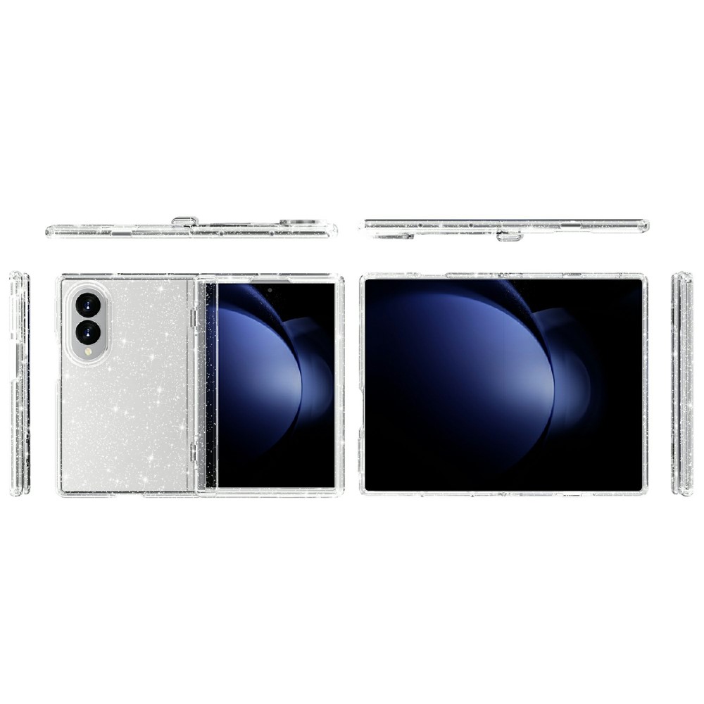  Samsung Galaxy Z Fold 8 Skal Glitter TPU Vit