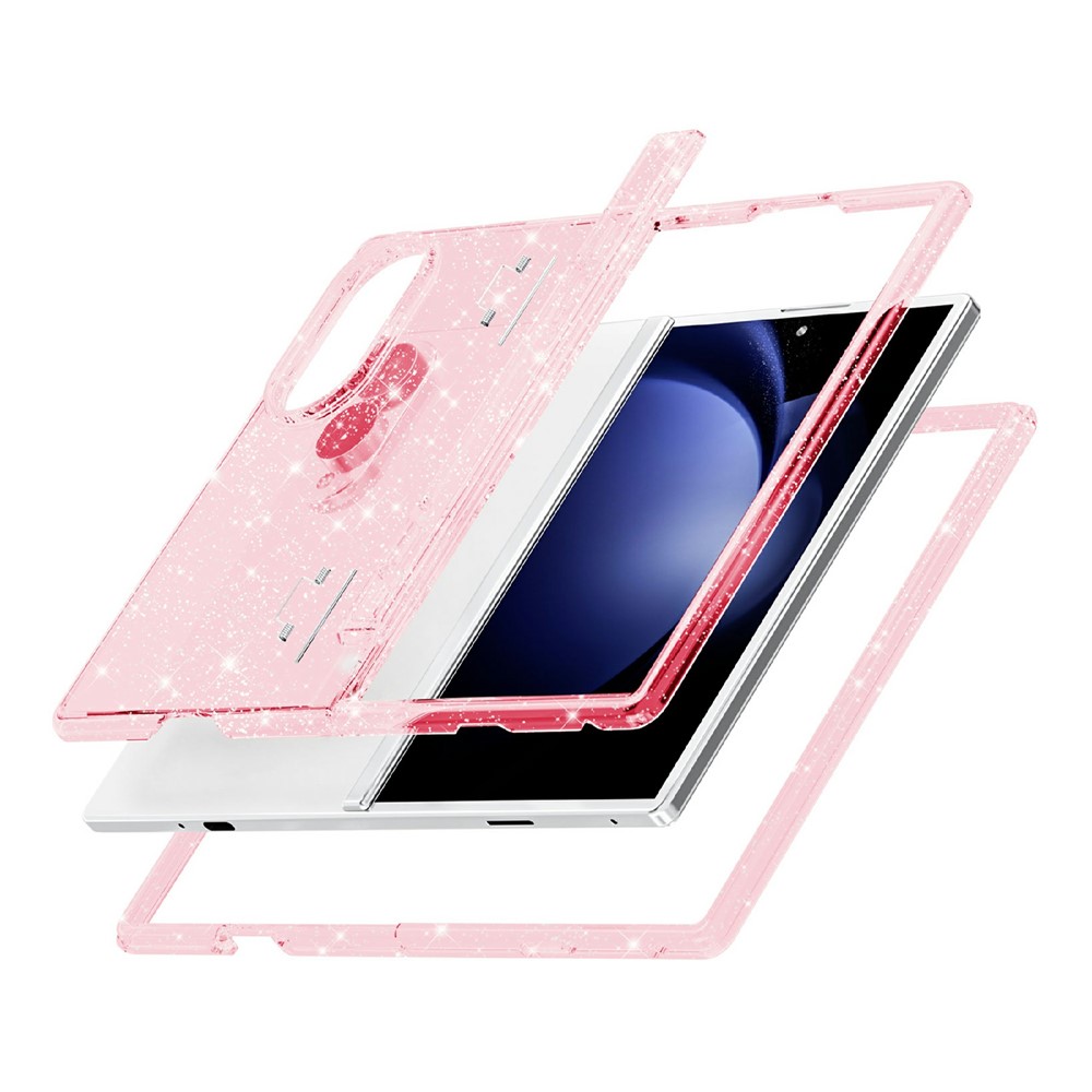  Samsung Galaxy Z Fold 8 Skal Glitter TPU Rosa