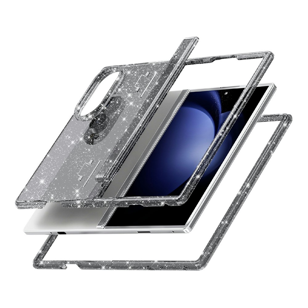  Samsung Galaxy Z Fold 8 Skal Glitter TPU Svart