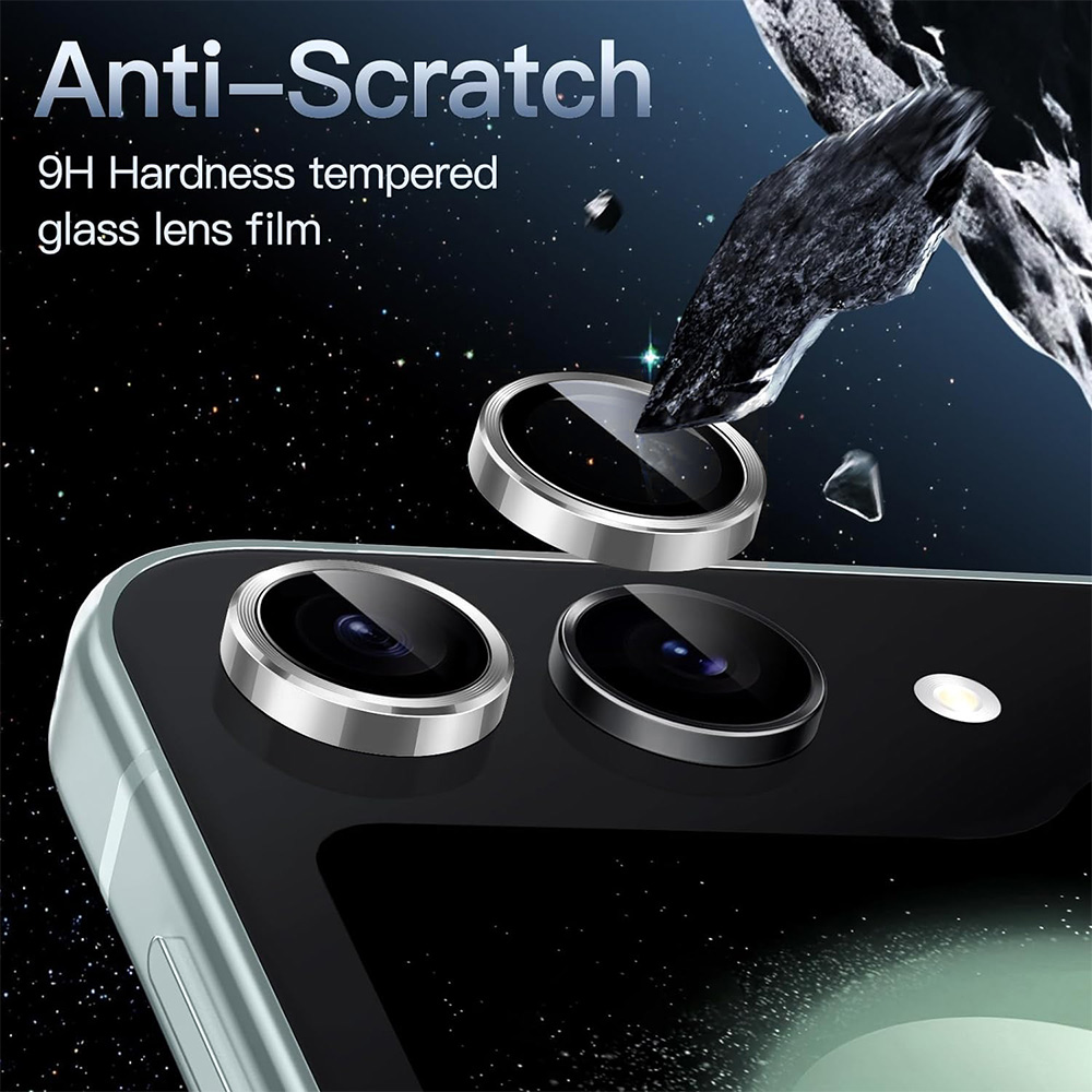 ENKAY ENKAY Samsung Galaxy Z Flip 8 Linsskydd Silver