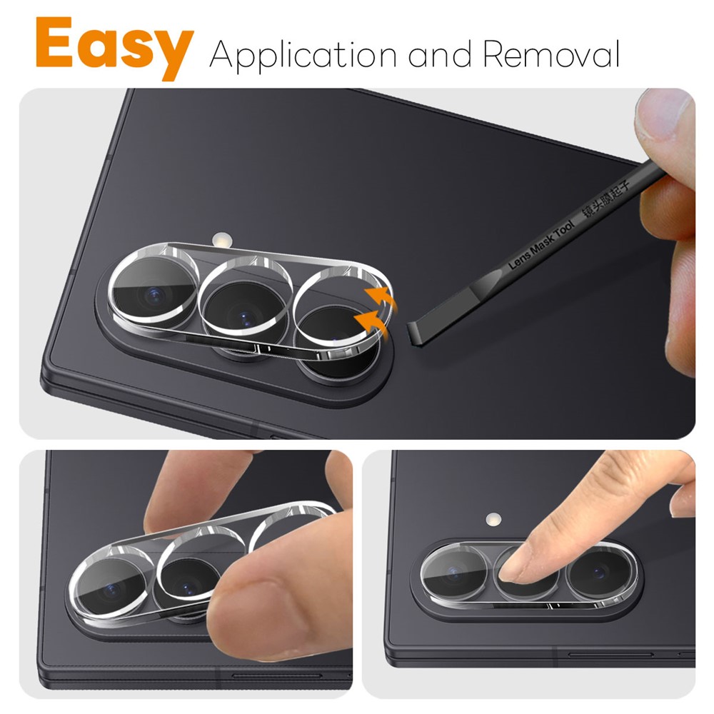 NORTHJO NORTHJO Galaxy Z Fold 8 Ultra 2-PACK Linsskydd Härdat Glas
