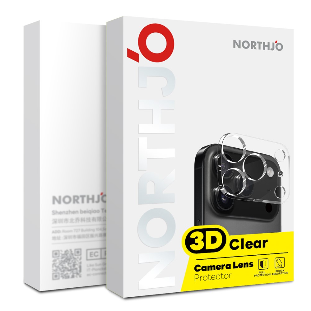 NORTHJO NORTHJO Galaxy Z Fold 8 Ultra 2-PACK Linsskydd Härdat Glas
