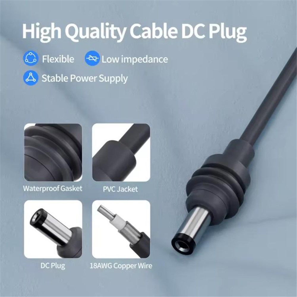 ONTEN ONTEN 10m Starlink Mini Strömkabel till Billadapter 12V-24V