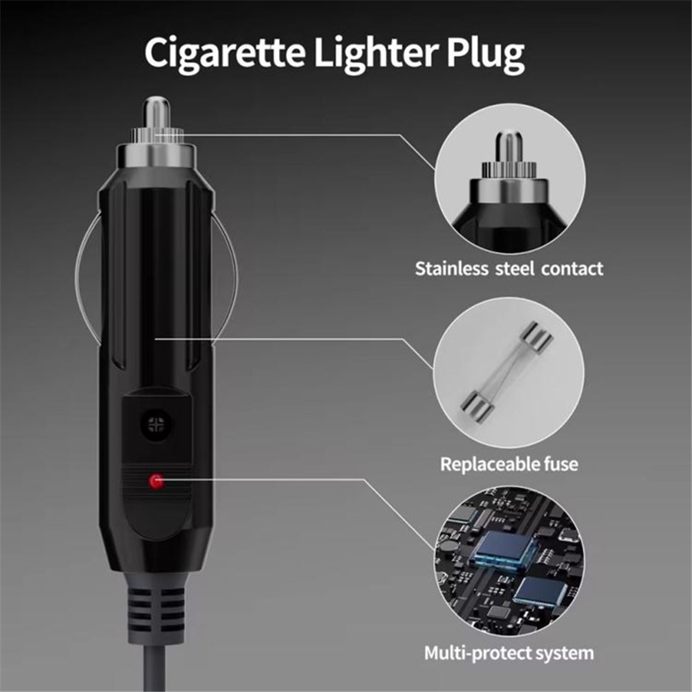ONTEN ONTEN 10m Starlink Mini Strömkabel till Billadapter 12V-24V