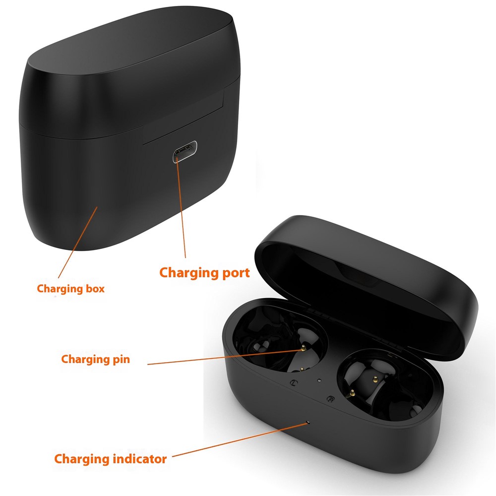  Jabra Elite 4 / 3 Laddningsfodral Svart