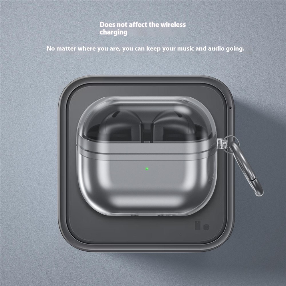  Samsung Galaxy Buds 3/3 Pro Skal Karbinhake TPU Rosa