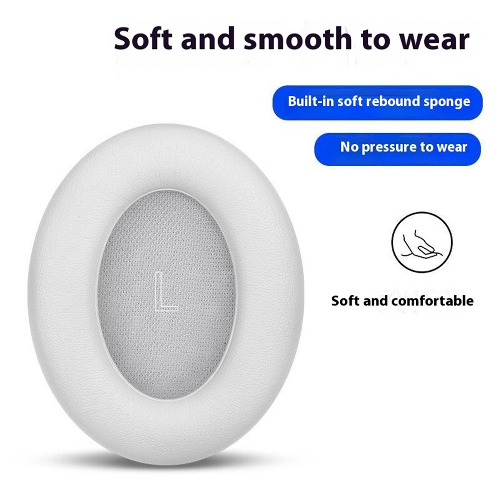  Öronkuddar För Bose QuietComfort Ultra Läder Vit