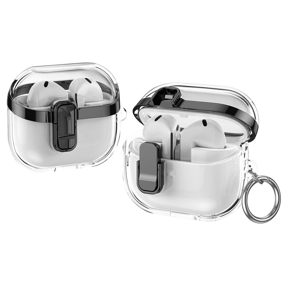  Samsung Galaxy Buds 3/3 Pro Skal Hybrid Transparent/Svart