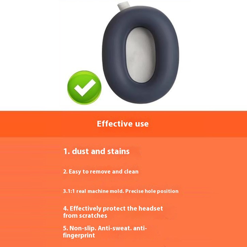 Öronkuddar För Sony WH-1000XM6 Silikon Svart