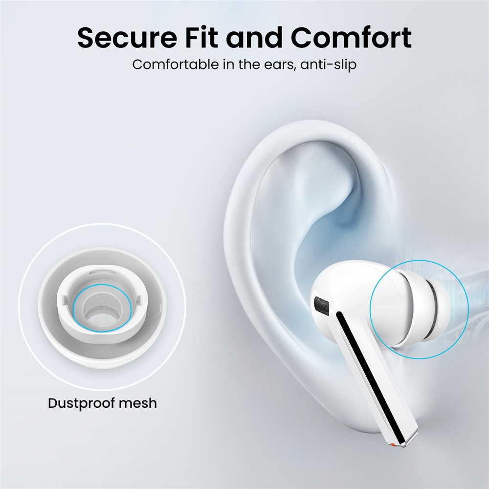 AHASTYLE AHASTYLE 3-PACK Öronpluggar För Galaxy Buds 3 Pro Vit