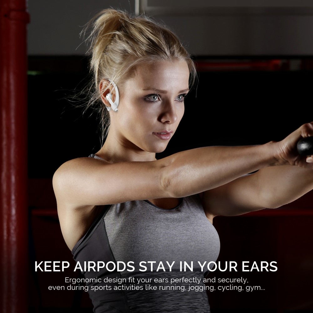 AHASTYLE AHASTYLE AirPods/AirPods Pro 2/1 Öronkrokar Vit