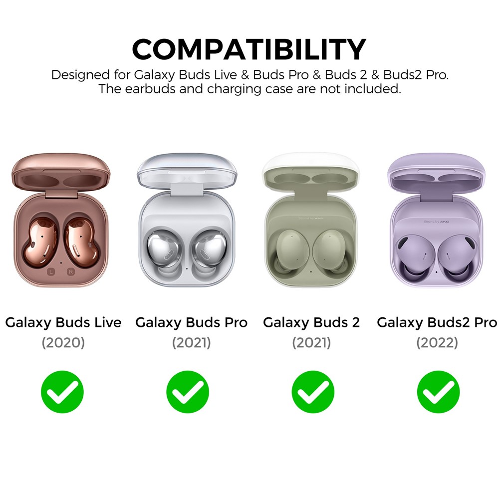 AHASTYLE AHASTYLE Galaxy Buds 2/Pro/Live Skal Diamond Transparent