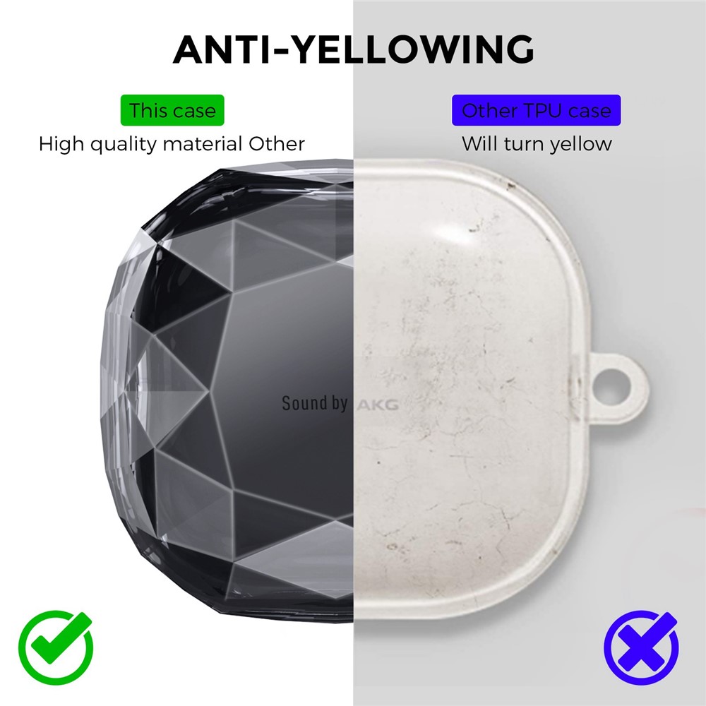 AHASTYLE AHASTYLE Galaxy Buds 2/Pro/Live Skal Diamond Svart