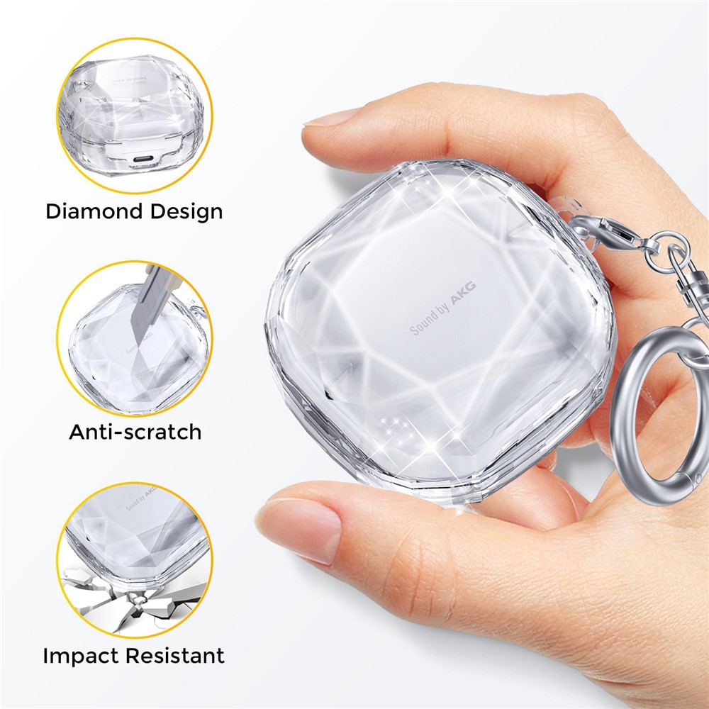 AHASTYLE AHASTYLE Galaxy Buds 2/Pro/Live Skal Diamond Svart