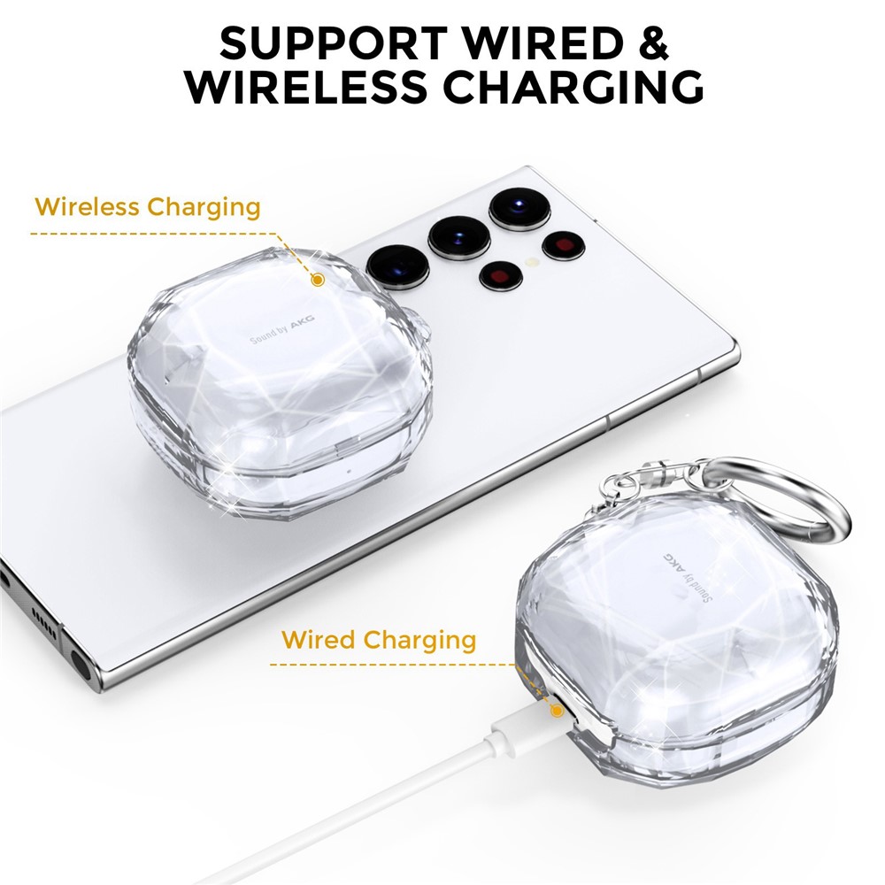 AHASTYLE AHASTYLE Galaxy Buds 2/Pro/Live Skal Diamond Rosa