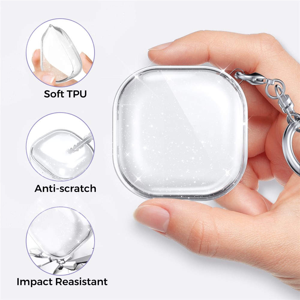 AHASTYLE AHASTYLE Galaxy Buds 2/2 Pro/Pro/Live Skal TPU Glitter