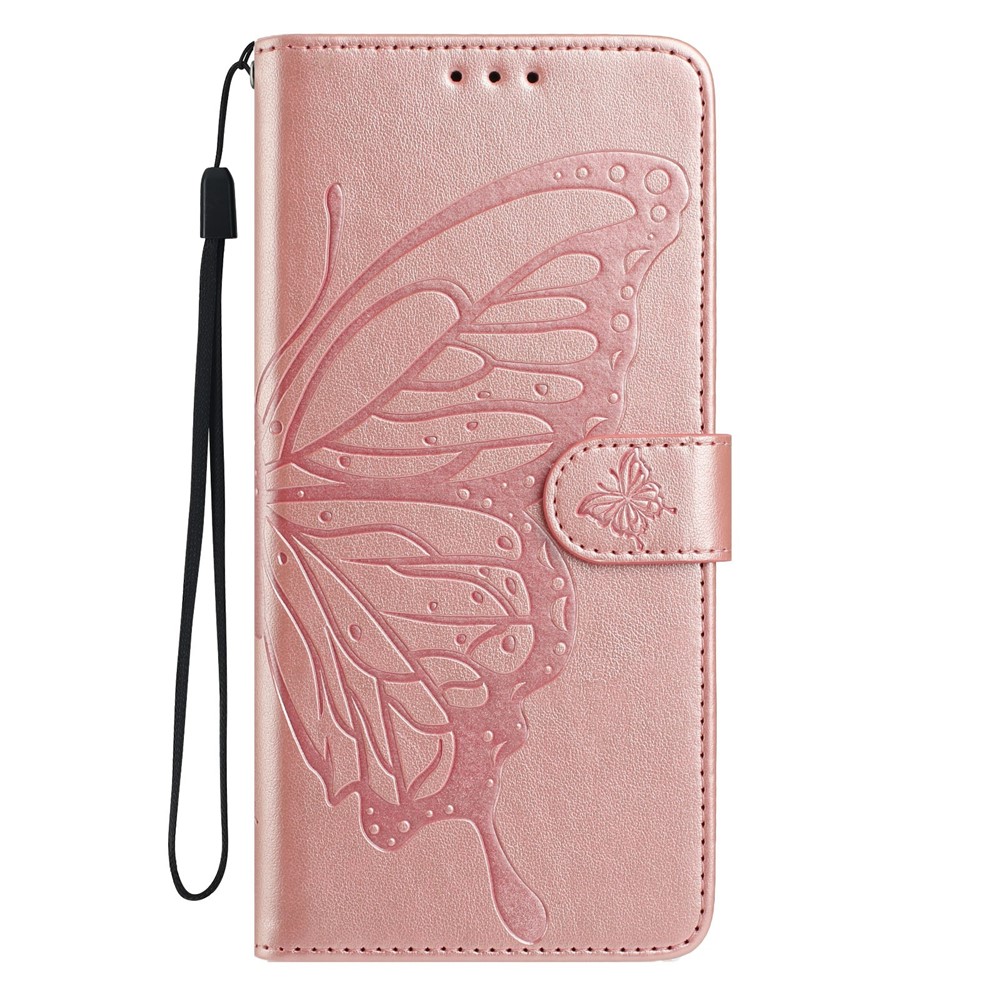  Samsung Galaxy S26 Ultra Fodral Fjäril Tryck Roséguld