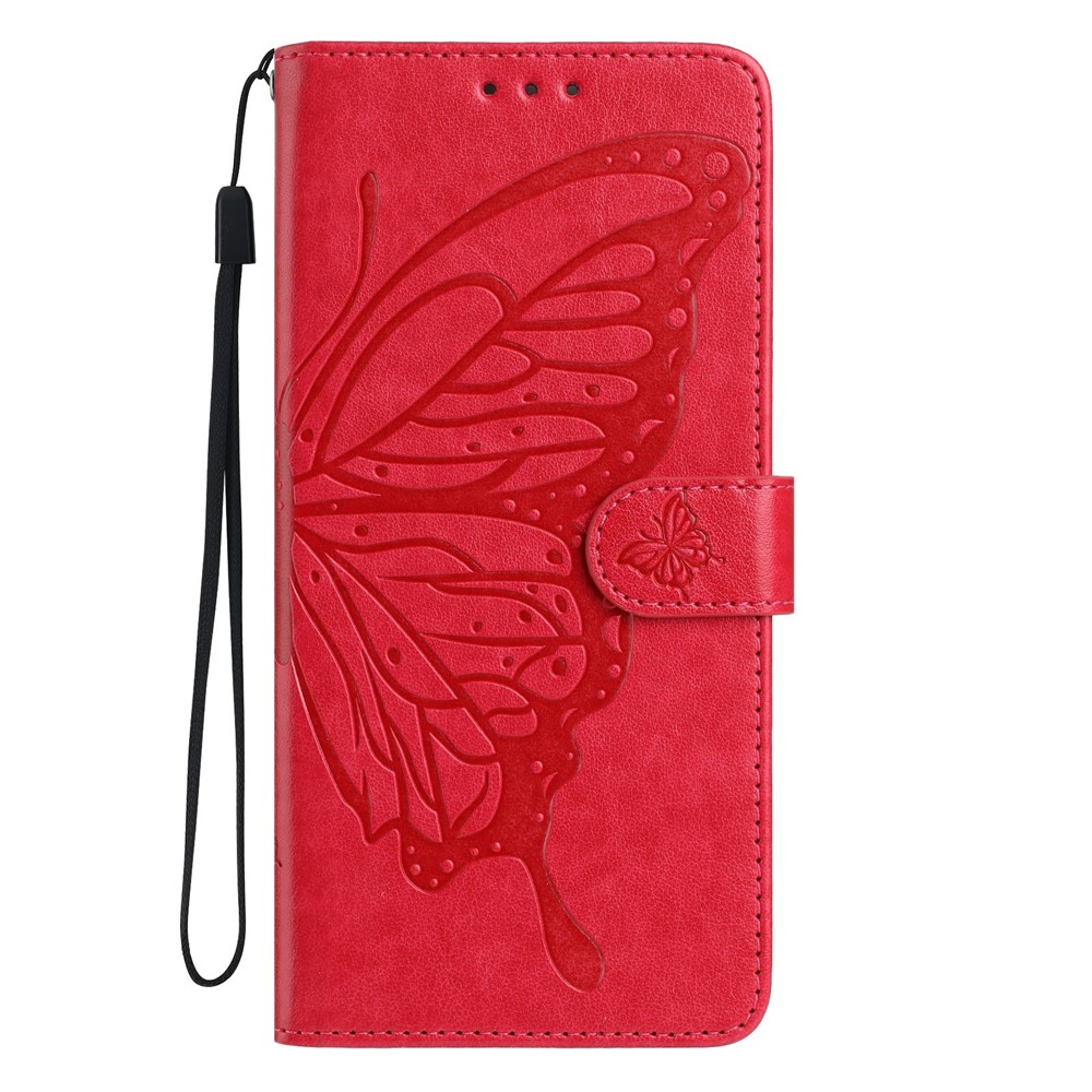  Samsung Galaxy S26 Ultra Fodral Fjäril Tryck Röd