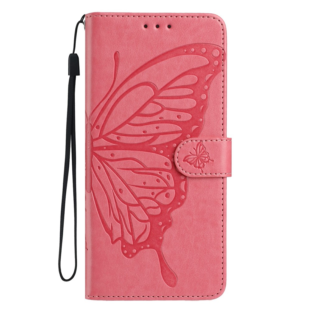  Samsung Galaxy S26 Ultra Fodral Fjäril Tryck Rosa