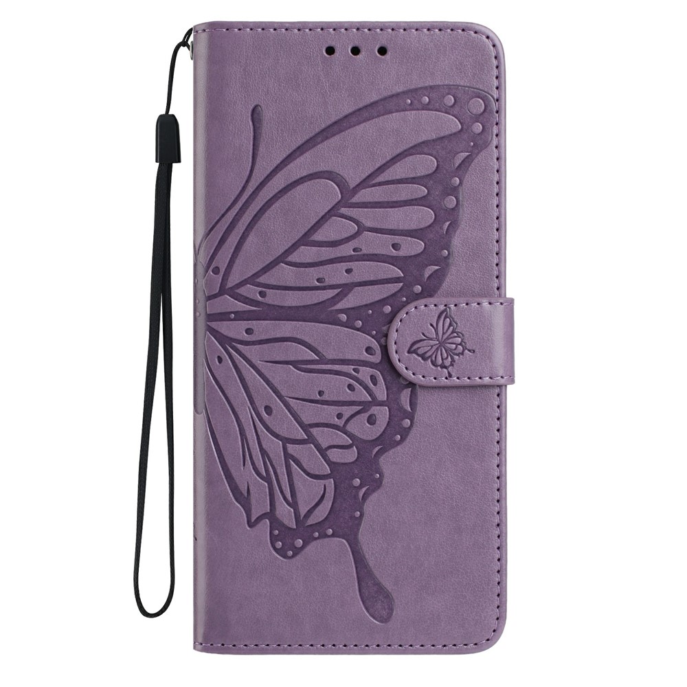  Samsung Galaxy S26 Ultra Fodral Fjäril Tryck Lila
