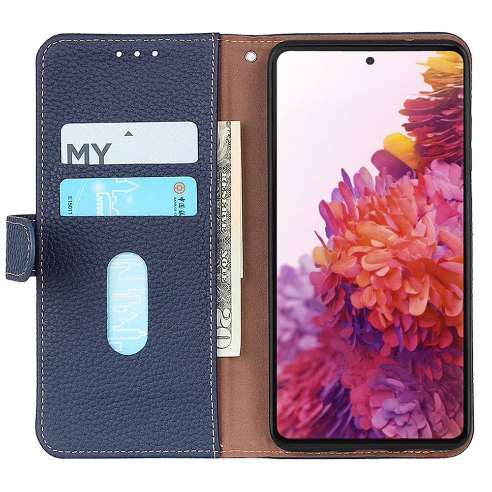 KHAZNEH KHAZNEH Samsung Galaxy S26 Ultra Fodral Äkta Läder Blå