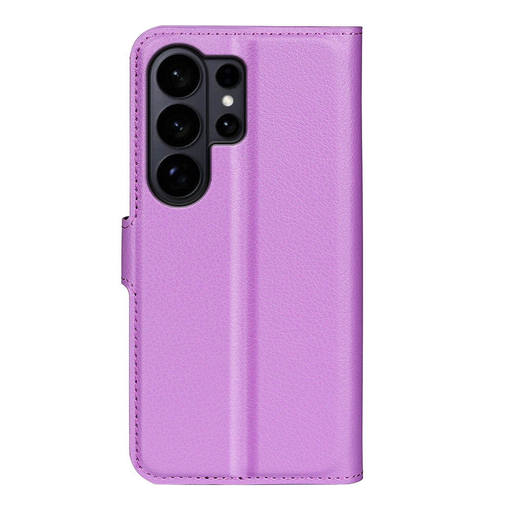  Samsung Galaxy S26 Ultra Fodral Litchi Läder Lila