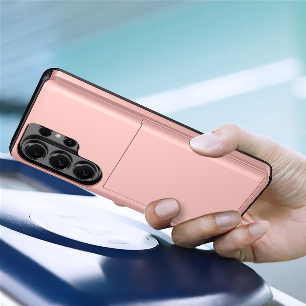  Samsung Galaxy S26 Ultra Skal Hybrid Med Kortfack Guld