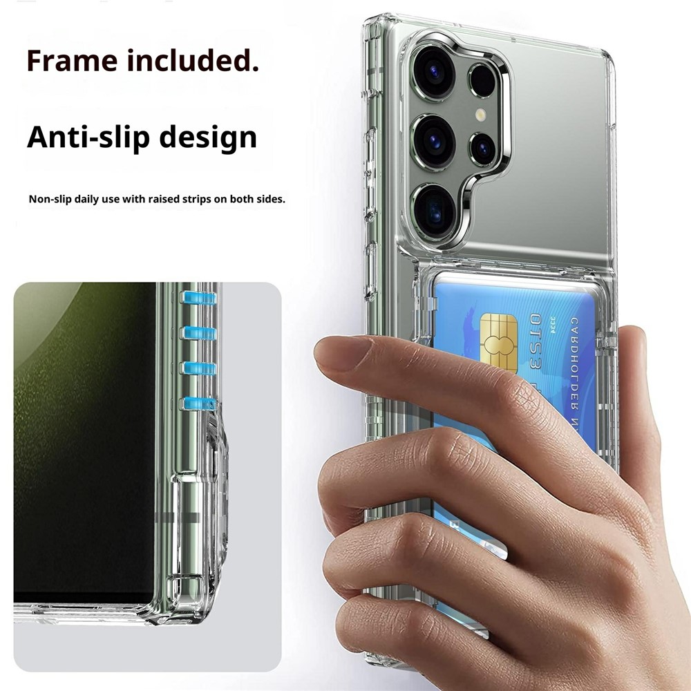  Samsung Galaxy S26 Ultra Skal Kickstand Med Kortfack Transparent