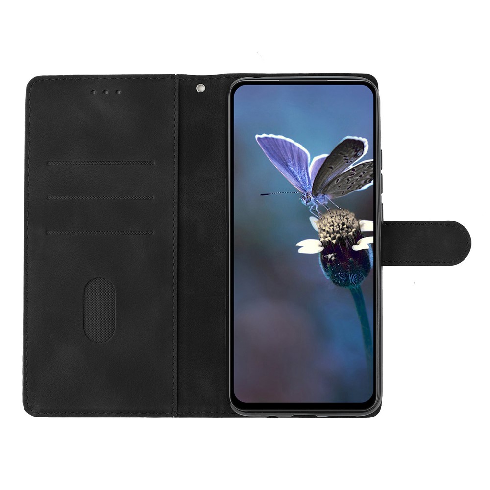 Samsung Galaxy S26 Ultra Fodral Med Blommigt Tryck Läder Svart