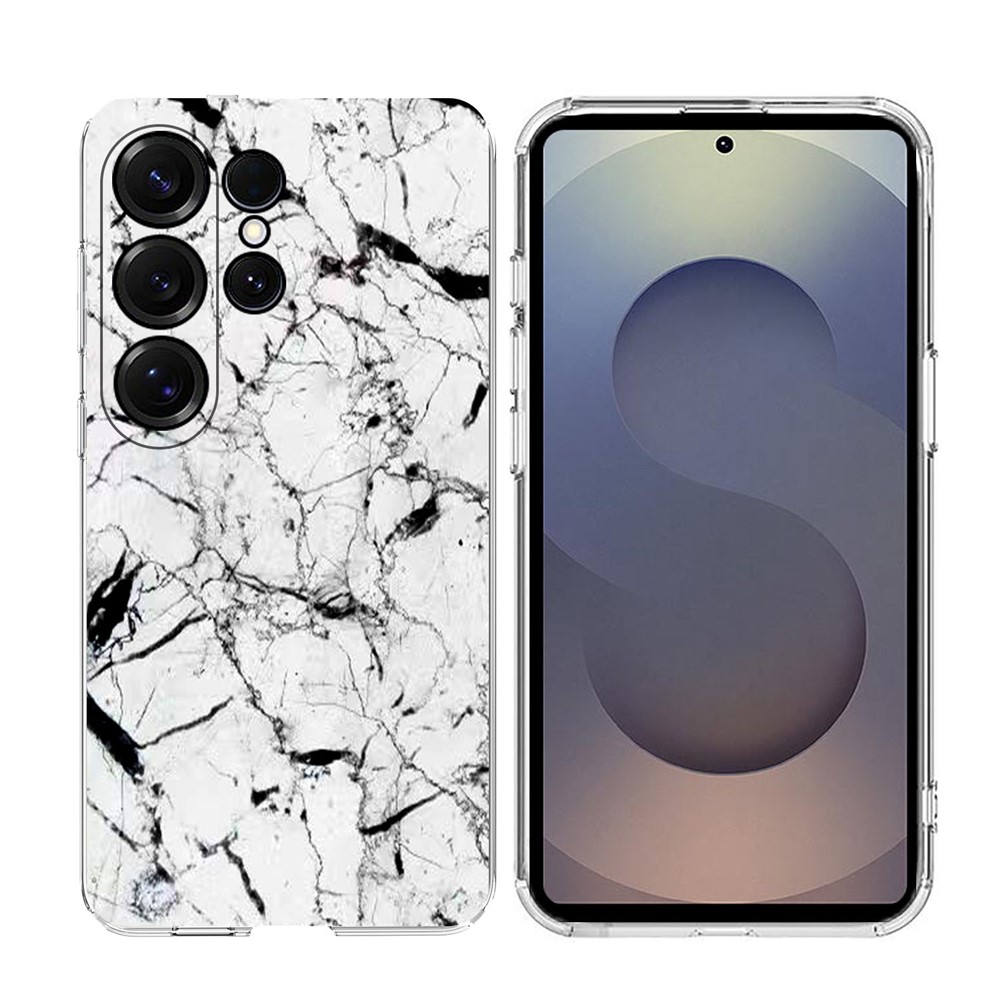  Samsung Galaxy S26 Ultra Skal Marmor TPU Vit