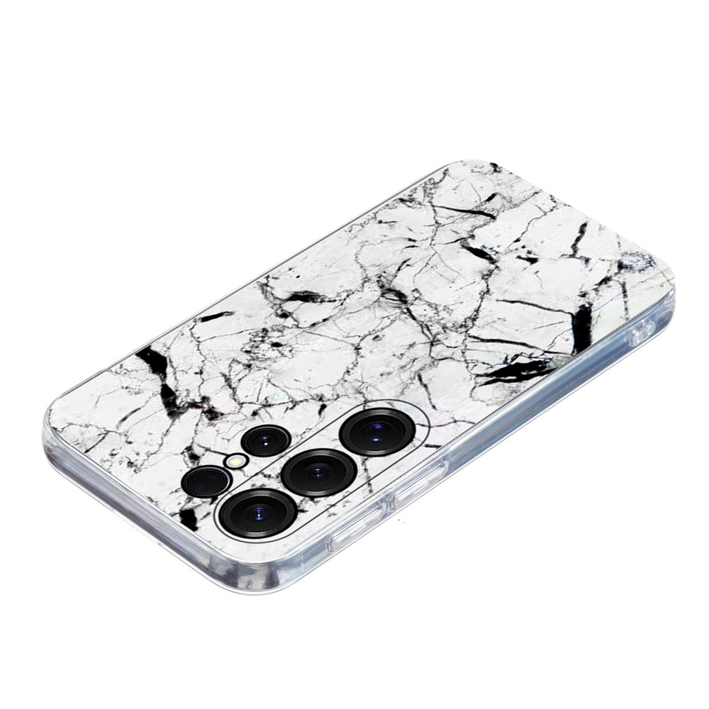  Samsung Galaxy S26 Ultra Skal Marmor TPU Vit