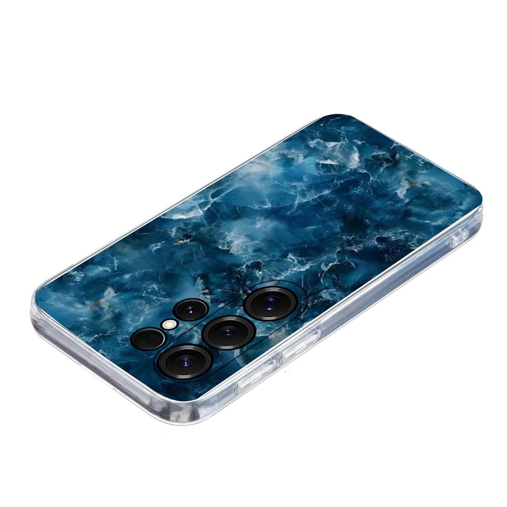  Samsung Galaxy S26 Ultra Skal Marmor TPU Blå