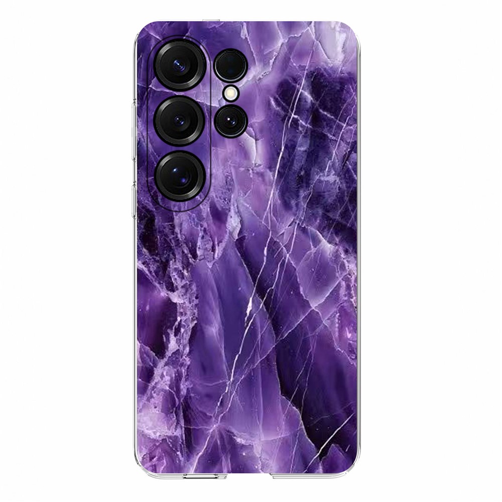  Samsung Galaxy S26 Ultra Skal Marmor TPU Lila