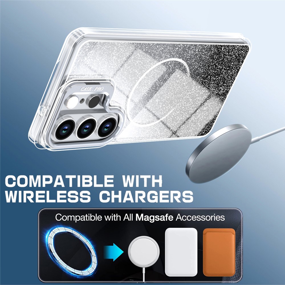  Samsung Galaxy S26 Ultra Skal MagSafe Gradient Glitter Svart
