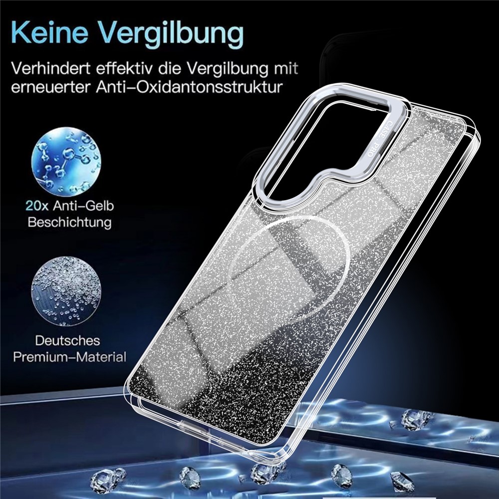  Samsung Galaxy S26 Ultra Skal MagSafe Gradient Glitter Svart