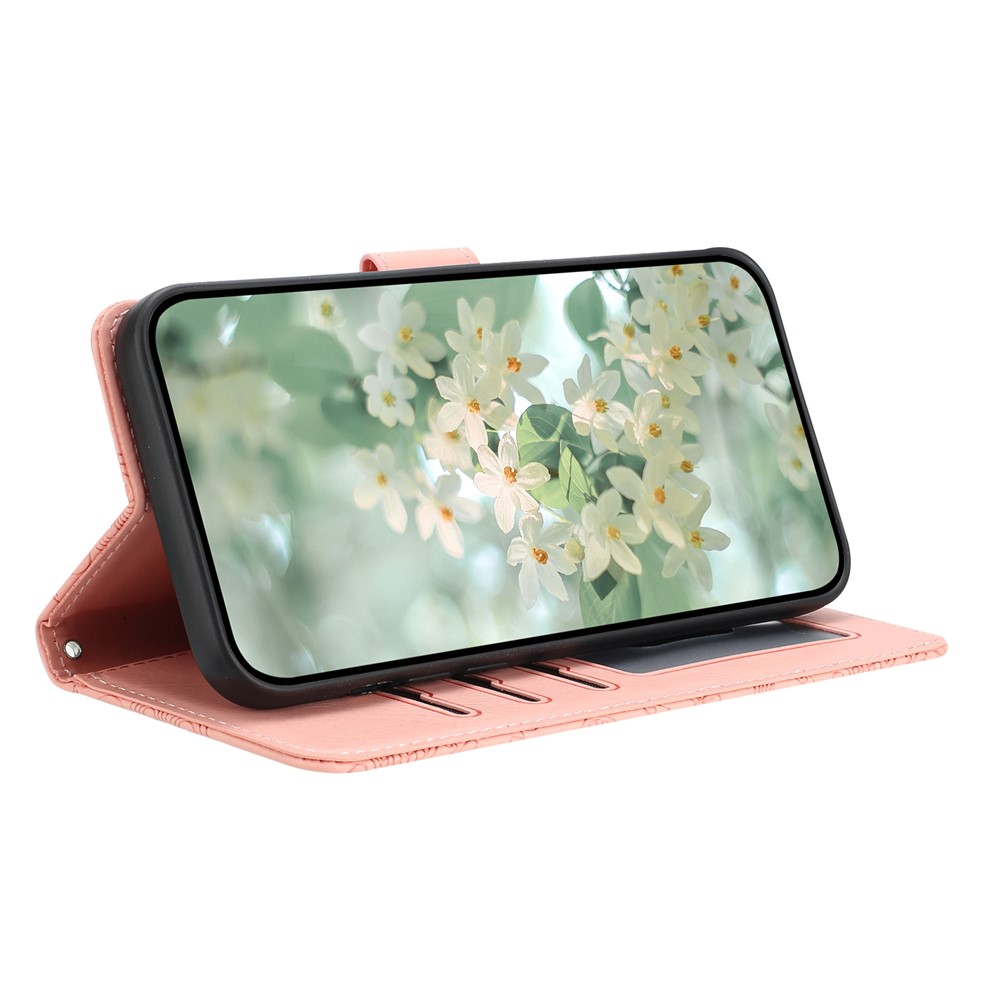  Samsung Galaxy S26 Ultra Fodral Med Blommigt Tryck Rosa