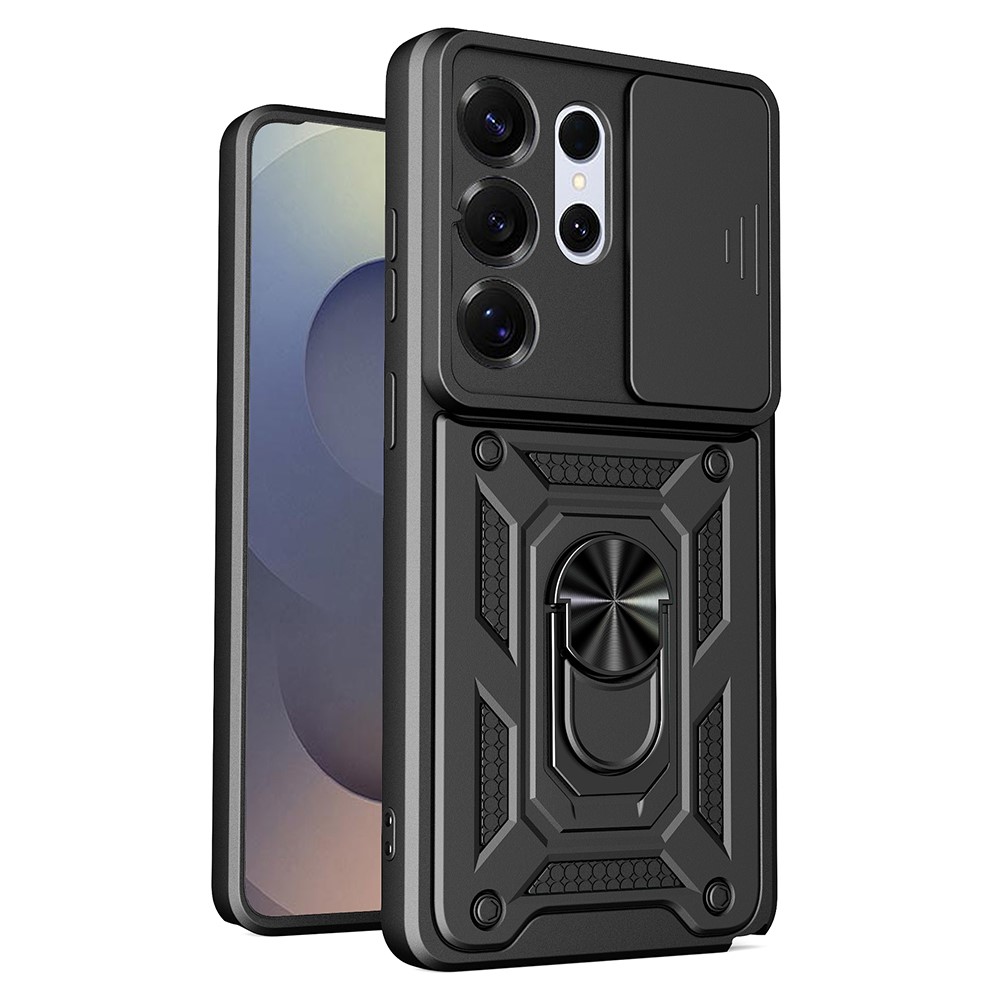  Samsung Galaxy S26 Ultra Skal CamShield Ring Hybrid Svart
