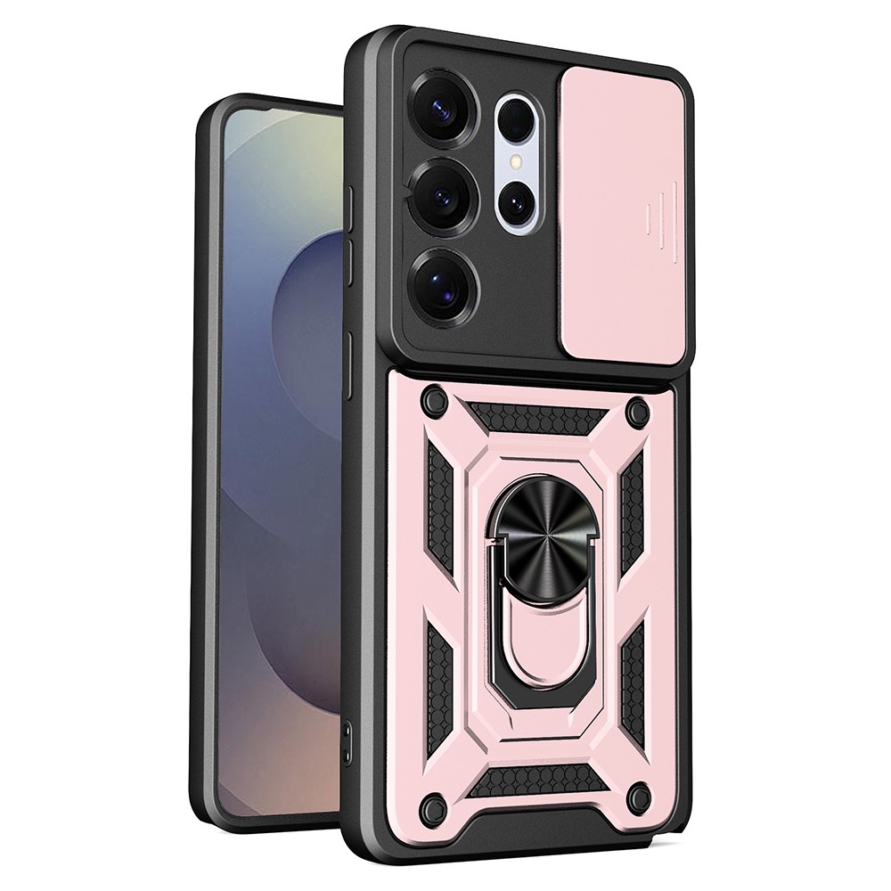  Samsung Galaxy S26 Ultra Skal CamShield Ring Hybrid Roséguld