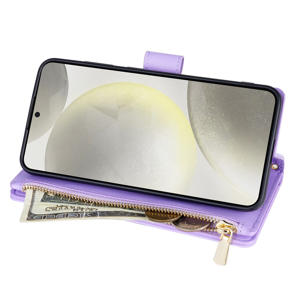  Samsung Galaxy S26 Ultra Fodral Rhombus Läder Lila