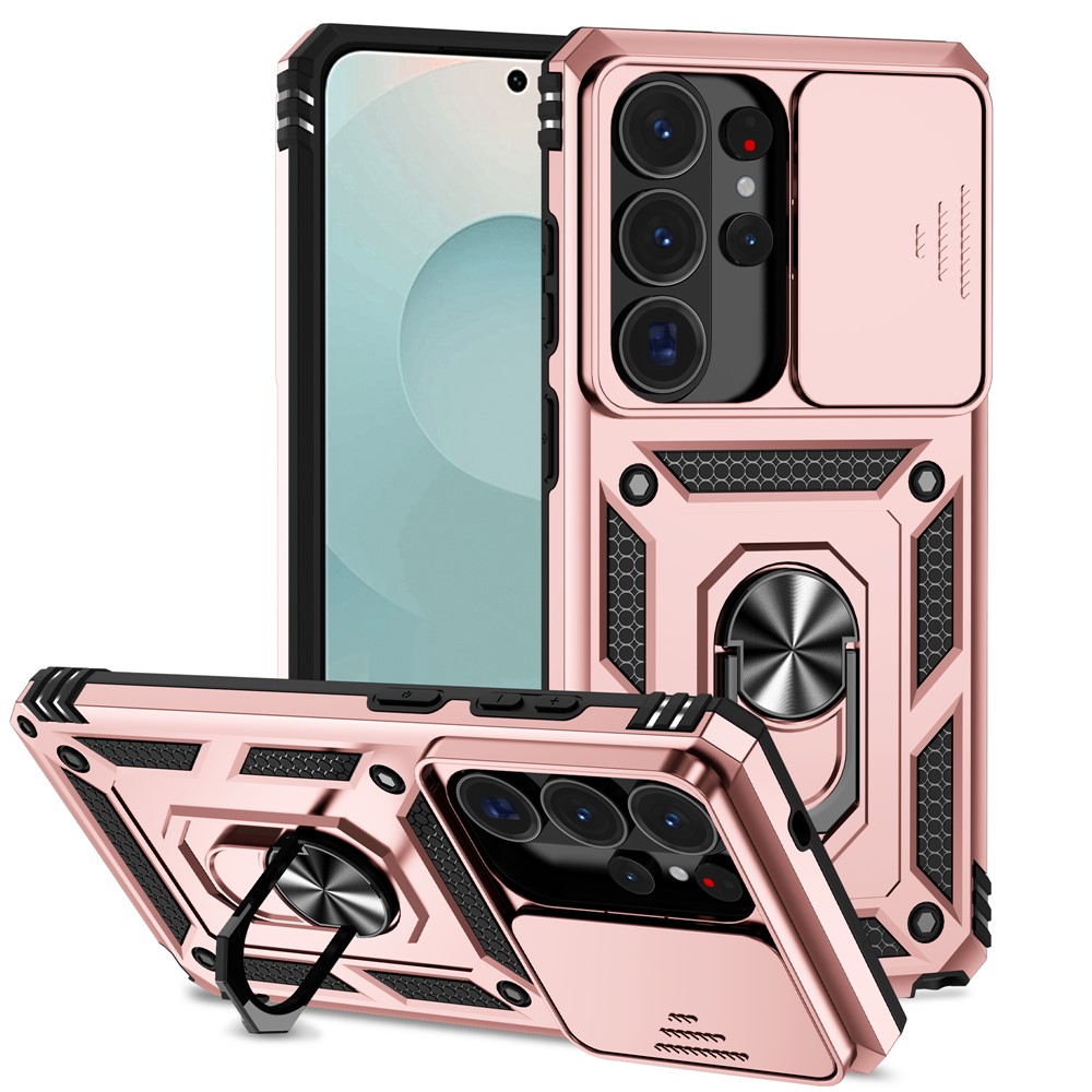  Samsung Galaxy S26 Ultra Skal CamShield Ring Hybrid Roséguld