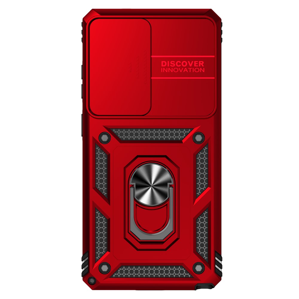  Samsung Galaxy S26 Ultra Skal CamShield Ring Hybrid Röd