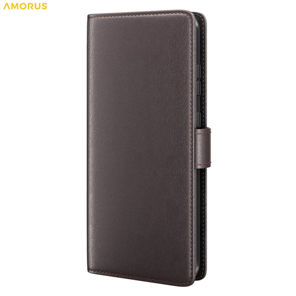 AMORUS AMORUS Samsung Galaxy S26 Ultra Fodral Äkta Läder Brun