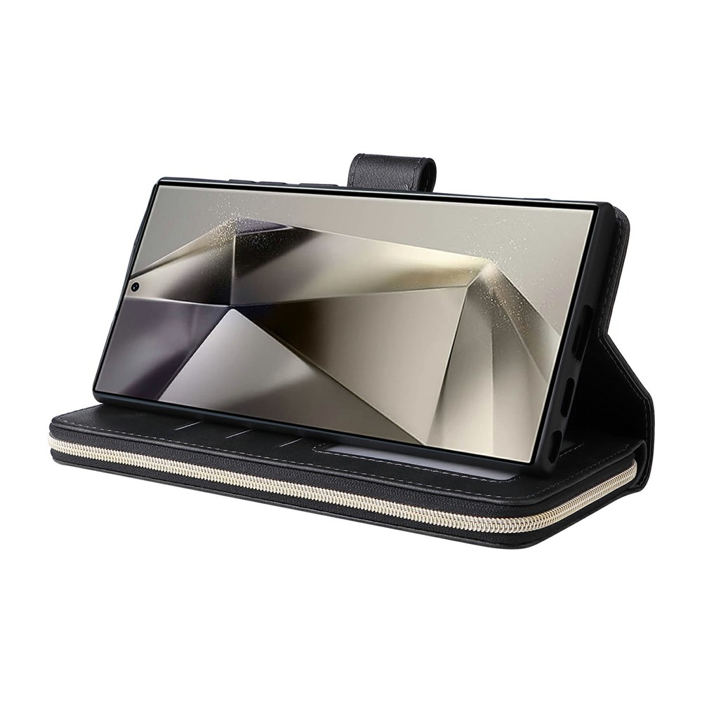  Samsung Galaxy S26 Ultra Fodral Multifuntionellt Läder Svart