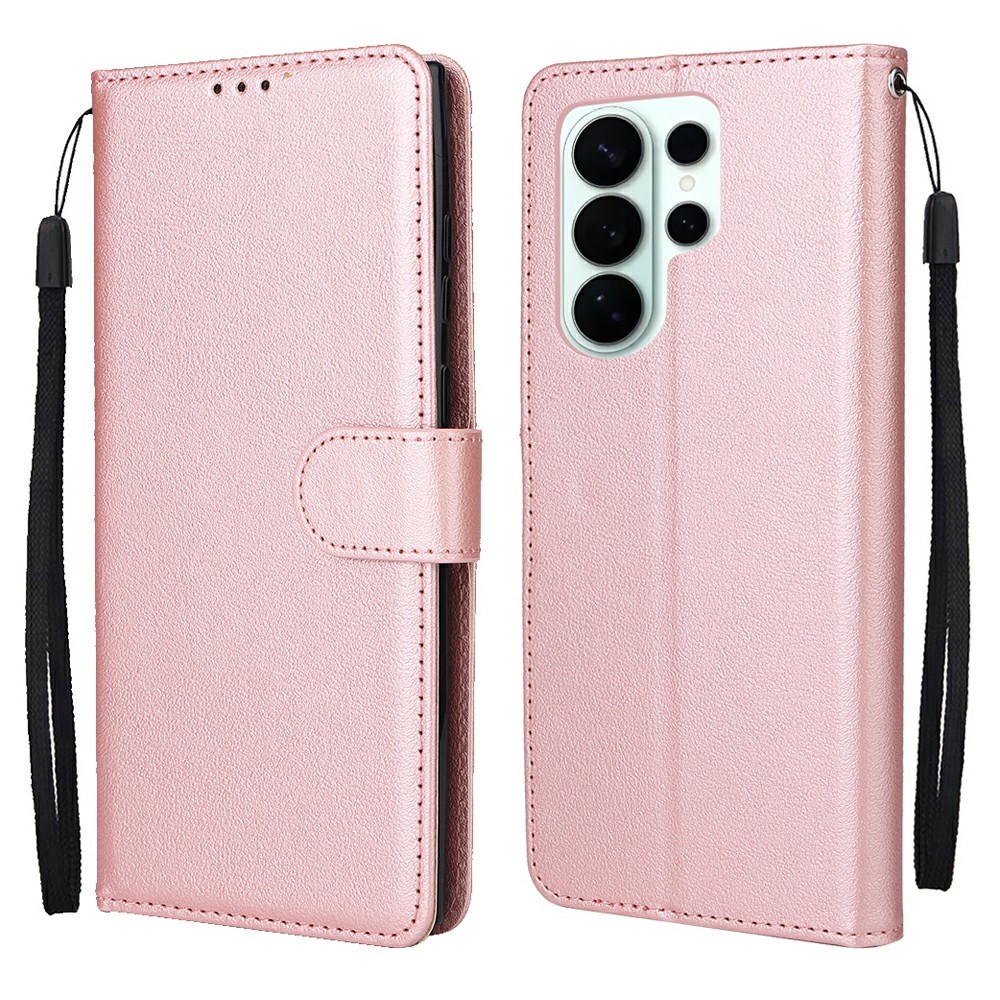  Samsung Galaxy S26 Ultra Fodral Läder Roséguld