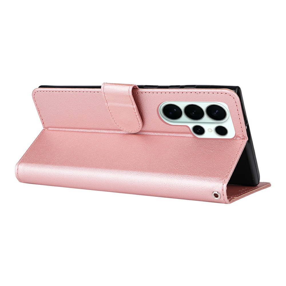  Samsung Galaxy S26 Ultra Fodral Läder Roséguld