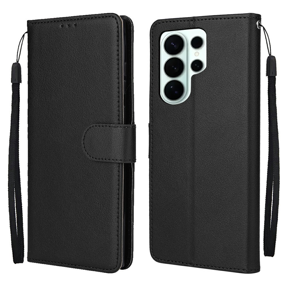  Samsung Galaxy S26 Ultra Fodral Läder Svart