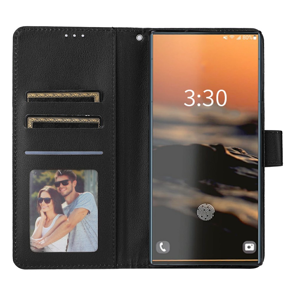  Samsung Galaxy S26 Ultra Fodral Läder Svart