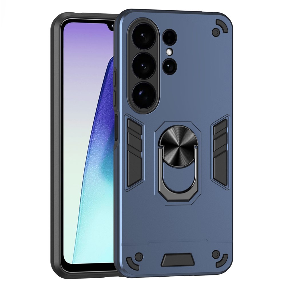  Samsung Galaxy S26 Ultra Skal Ring Hybrid Armor Blå