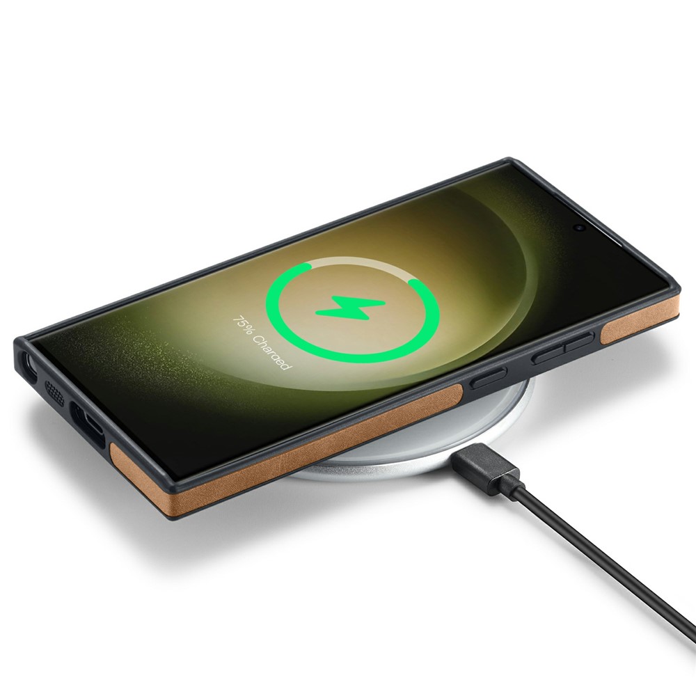 DG.MING DG.MING Samsung Galaxy S26 Ultra Skal Läderbelagt Brun