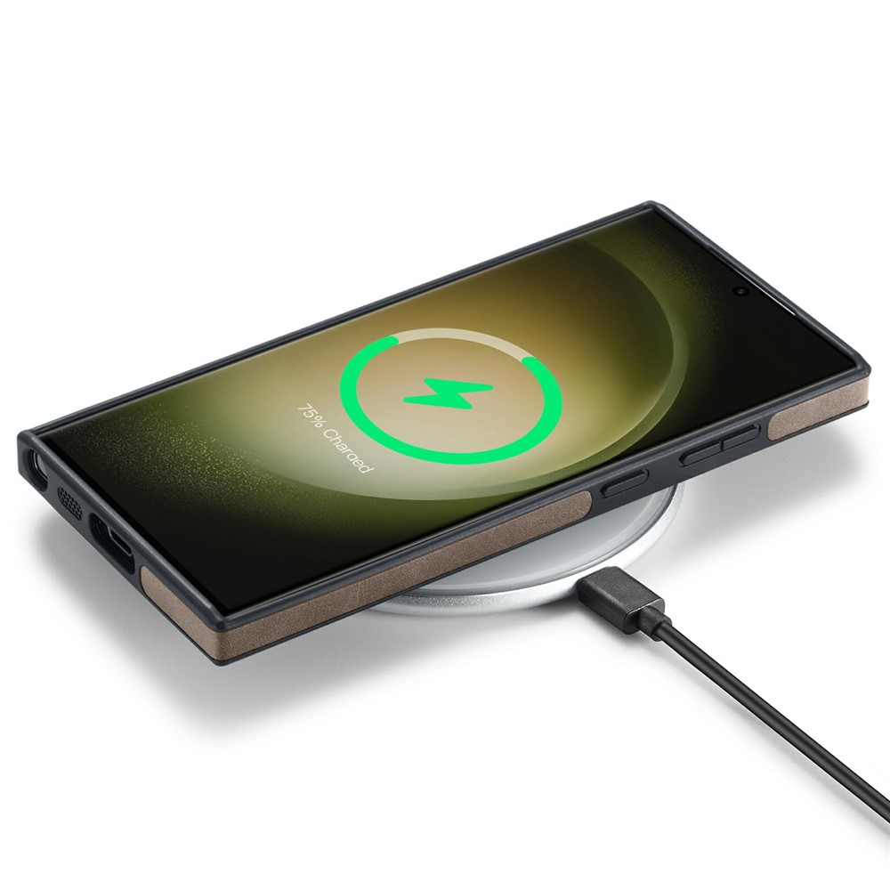 DG.MING DG.MING Samsung Galaxy S26 Ultra Skal Läderbelagt Mörk Brun